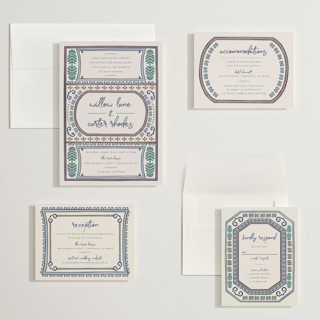 This is a neptune wedding invitations with standard by Kelly Watkins called vase printing on signature in grand