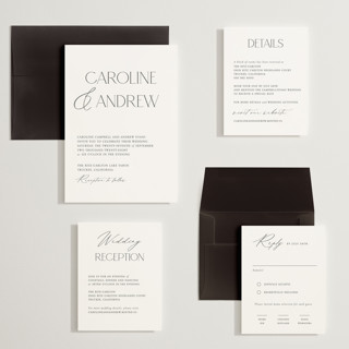 This is a cotton wedding invitations with standard by Vanessa Doyle called contemporary printing on signature in grand