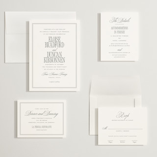 This is a sugar wedding invitations with standard by chocomocacino called ris al’amande printing on signature in grand