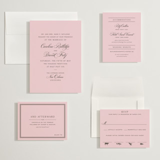 This is a peony wedding invitations with standard by Megan Davis called nola printing on signature in grand