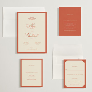 This is a cherry wedding invitations with standard by Ani Somi called borders printing on signature in grand