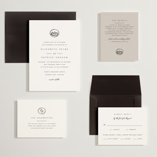 This is a cotton wedding invitations with standard by Amy Kross called aspen knoll printing on signature in grand