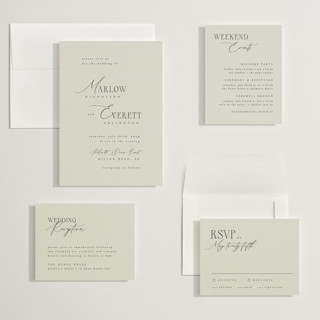 This is a spring wedding invitations with standard by Kelly Schmidt called scripted initials printing on signature in grand