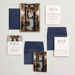 This is a snow wedding invitations with standard by Lori Wemple called photo printing on recycled smooth signature in grand