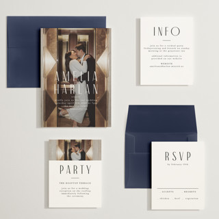 This is a snow wedding invitations with standard by Lori Wemple called photo printing on recycled smooth signature in grand