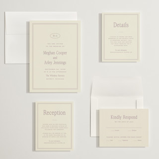 This is a mauve wedding invitations with standard by Ellen Schlegelmilch called cherry printing on signature in grand