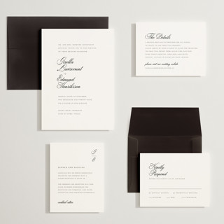This is a salt wedding invitations with standard by chocomocacino called gregada printing on signature in grand