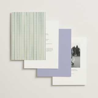 This is a violet wedding invitations with standard by Jenna Holcomb called forget me nots printing on signature in grand