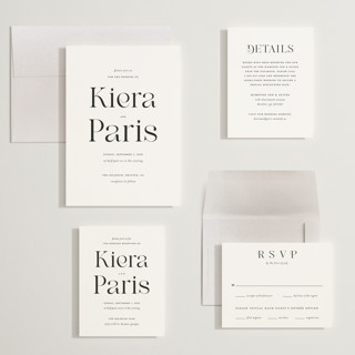 This is a tuxedo wedding invitations with standard by tuldok called embellished note printing on signature in grand