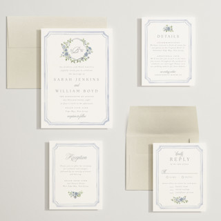 This is a sky wedding invitations with standard by Everett Paper Goods called chelsea printing on signature in grand