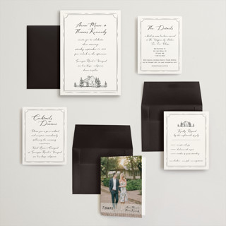 This is a cloudy wedding invitations with standard by Sherley Ferreira called southern soul printing on signature in grand