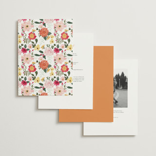 This is a tropical wedding invitations with standard by Susan Moyal called forest flowers printing on signature in grand