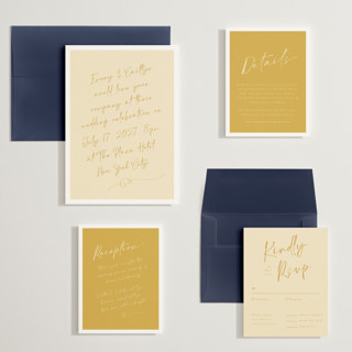 This is a honey wedding invitations with standard by Adelyn T. called ink scribble printing on signature in grand