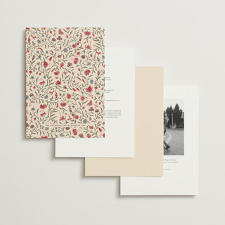 This is a almond wedding invitations with standard by Jenna Holcomb called tapestry printing on signature in grand