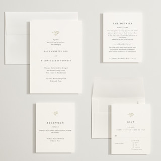 This is a cloud wedding invitations with standard by Design Lotus called sense and sensibility printing on signature in grand