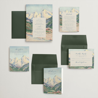 This is a summer wedding invitations with standard by Petra Kern called the valley printing on signature in grand