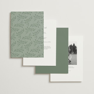 This is a sage wedding invitations with standard by Jennifer Postorino called everlasting printing on signature in grand