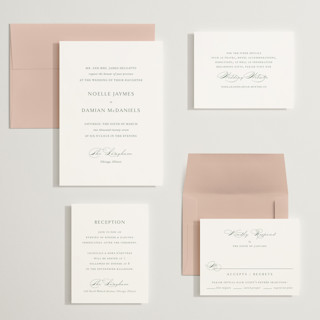 This is a sage wedding invitations with standard by Jennifer Postorino called everlasting printing on signature in grand