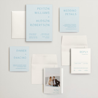 This is a capri wedding invitations with standard by Blustery August called juniper printing on signature in grand