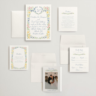 This is a meadow wedding invitations with standard by Petra Kern called meadow whisper printing on signature in grand
