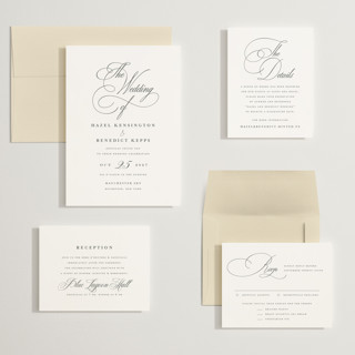 This is a pearl wedding invitations with standard by chocomocacino called scamorza printing on signature in grand