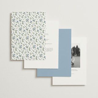 This is a sky wedding invitations with standard by Everett Paper Goods called foliage crest printing on signature in grand