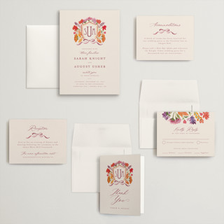 This is a autumn wedding invitations with standard by Pink House Press called crest fall printing on signature in grand