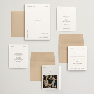 This is a ink wedding invitations with standard by Blustery August called tuscany printing on signature in grand