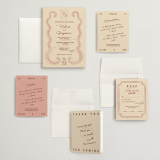 This is a wine wedding invitations with standard by Helena Vitto called modern fairy tale printing on signature in grand