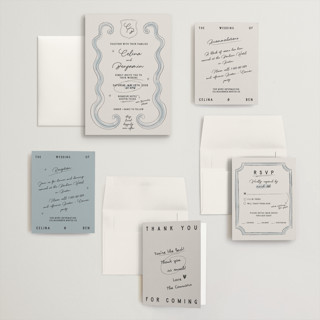 This is a celestial wedding invitations with standard by Helena Vitto called modern fairy tale printing on signature in grand