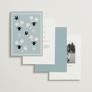 This is a lace wedding invitations with standard by Studio Suku called bold and demure printing on signature in grand