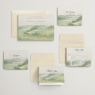 This is a meadow wedding invitations with standard by Elly called the vow printing on signature in grand