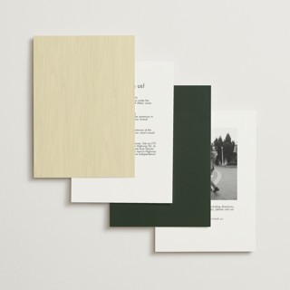 This is a forest wedding invitations with standard by Nam Bourassa called mountain view printing on signature in grand
