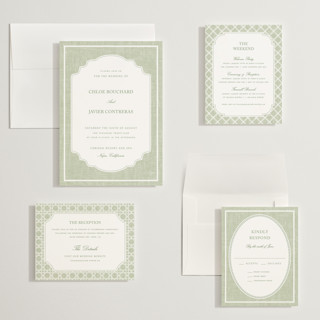 This is a garden wedding invitations with standard by Kelly Schmidt called summer linen printing on signature in grand