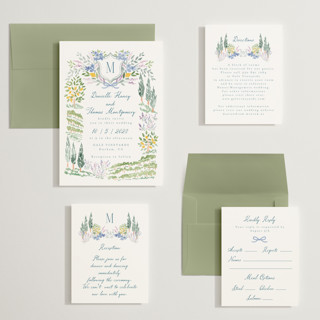 This is a summer wedding invitations with standard by Petra Kern called vineyard love printing on signature in grand