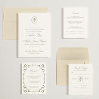 This is a paris rain wedding invitations with standard by Jennifer Postorino called calia printing on signature in grand