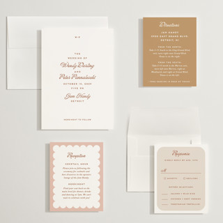 This is a champagne wedding invitations with standard by Snow and Ivy called penumbra printing on signature in grand