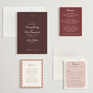 This is a garnet wedding invitations with standard by Snow and Ivy called penumbra printing on signature in grand
