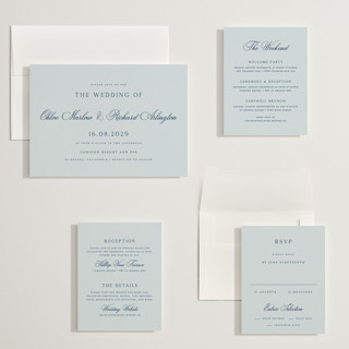 This is a sky wedding invitations with standard by Kelly Schmidt called landscape script printing on signature in grand