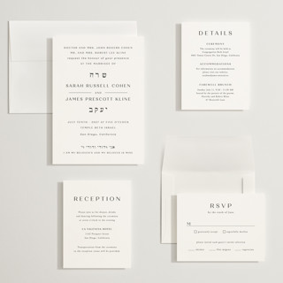 This is a diamond wedding invitations with standard by Annie Shapiro called arguello printing on signature in grand
