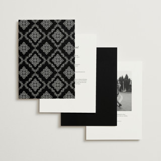 This is a caviar wedding invitations with standard by Olivia Raufman called grand scale printing on signature in grand