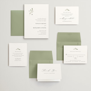This is a cotton wedding invitations with standard by Jennifer Postorino called gentle whisper printing on signature in grand