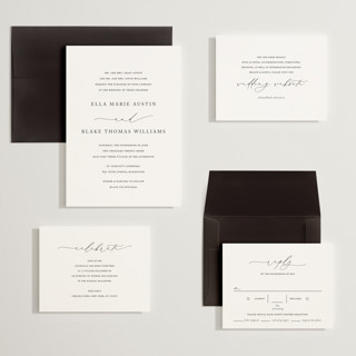 This is a linen wedding invitations with standard by Jennifer Postorino called breathe printing on signature in grand