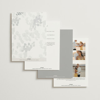 This is a classic white wedding invitations with standard by Design Lotus called a thousand years printing on signature in grand