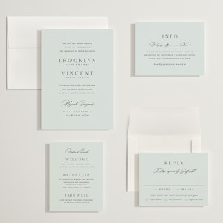 This is a sky wedding invitations with standard by Kelly Schmidt called merryvale printing on signature in grand