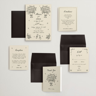This is a vanilla wedding invitations with standard by Ani Somi called roses printing on signature in grand