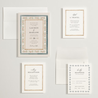 This is a sea wedding invitations with standard by leslie hamer called americana printing on signature in grand