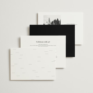 This is a snow wedding invitations with standard by Nicoletta Savod called macaron printing on signature in grand