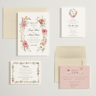 This is a sunset wedding invitations with standard by Susan Moyal called cherished printing on signature in grand