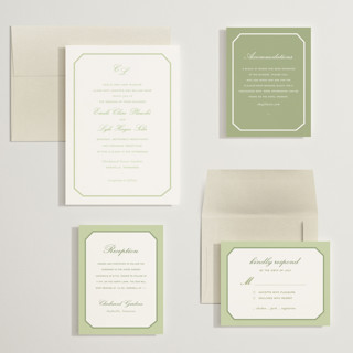 This is a mint wedding invitations with standard by Sara Hicks Malone called montgomery printing on signature in grand